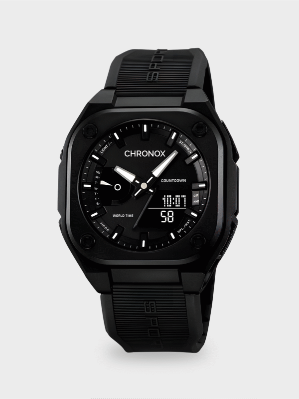 Jam Tangan Analog Digital Unisex Pria Wanita Anti Air Original - Chronox CX4014